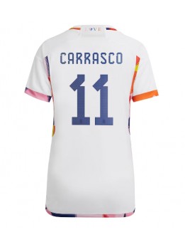 Ženski Nogometna dresi replika Belgija Yannick Carrasco #11 Gostujoči SP 2022 Kratek rokav